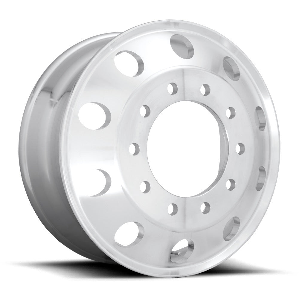 22.5x8.25 Polished Alloy On-Highway 10×285.75 / 11.25