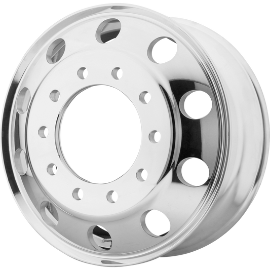 ATX AO400HD high luster polished 22.5x8.25 semi truck wheel, 10x285.75