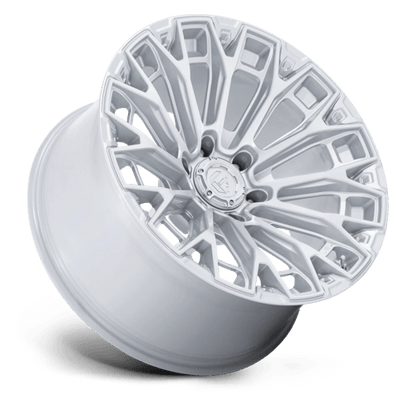 20x9 Fuel Trax gloss silver machined face rim, 8x170