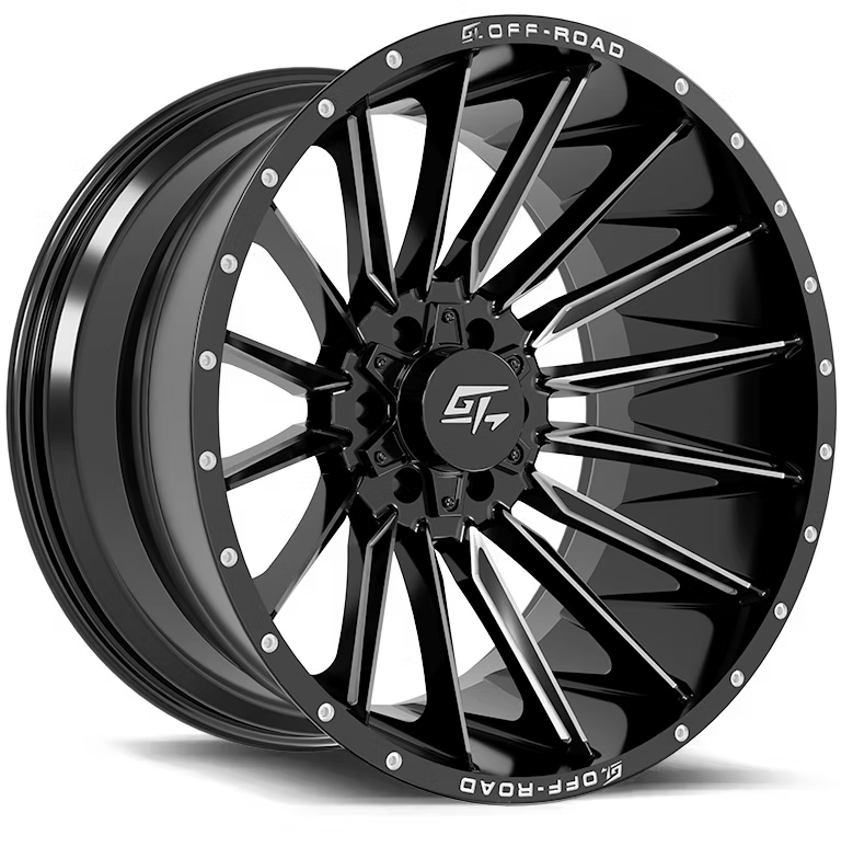 20x9 GT Stark Gloss Black Milled
