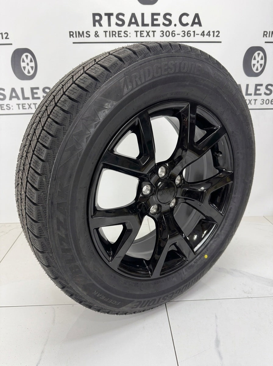 Bridgestone Blizzak Icepeak Winter Tires on 17" Jeep Rims 5x110 - R&T Sales
