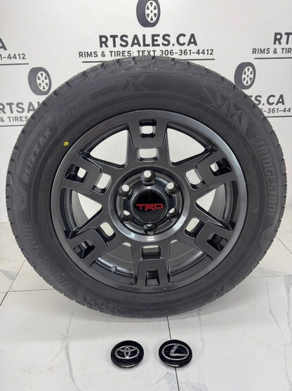 Bridgestone Blizzak Icepeak Winter Tires on 17" TRD Rims 6x139.7