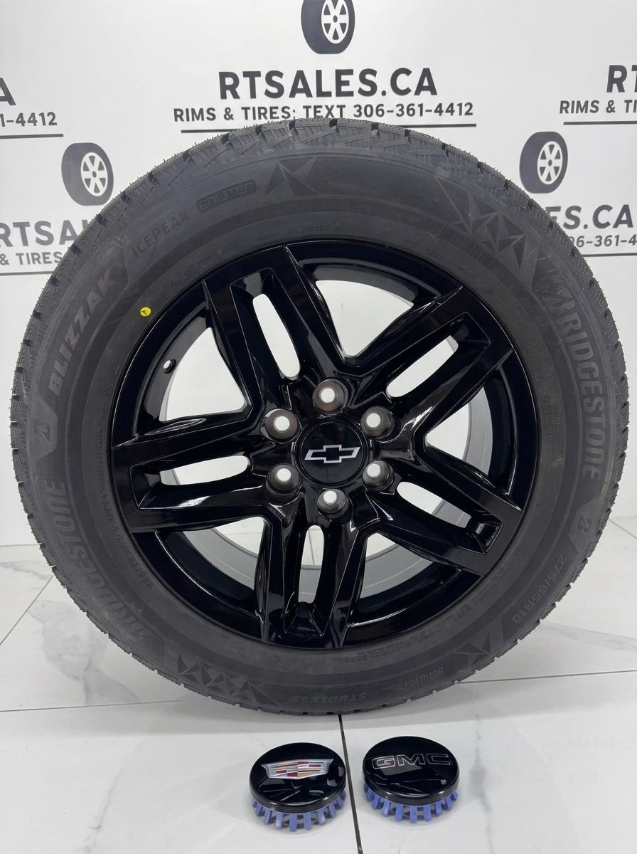 Bridgestone Blizzak Icepeak Winter Tires on 18" Trail Boss Replica Rims 6x139