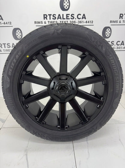 Bridgestone Blizzak Icepeak Winter Tires on 20" Fuel Contra Rims 6x135/139