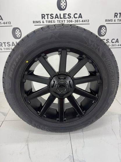 Bridgestone Blizzak Icepeak Winter Tires on 20" Fuel Contra Rims 5x150 / 5x139