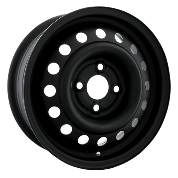 14", 15" & 16" Black Steel Rims 4x100 – Civic, Corolla & Kicks — 14x5.5 +44mm (59.1mm)