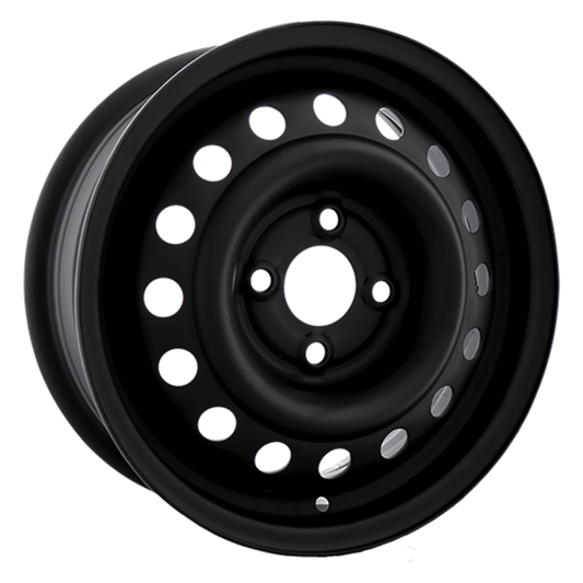 14", 15" & 16" Black Steel Rims 4x100 – Civic, Corolla & Kicks — 14x5.5 +44mm (59.1mm)