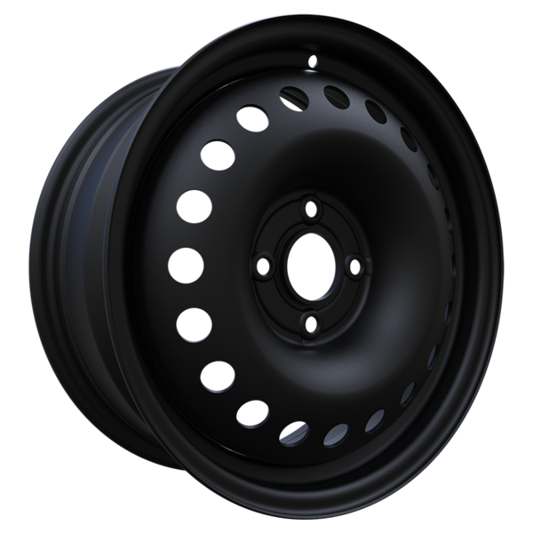 15" & 16" Black Steel Rims 4x108 – Focus, Fiesta & EcoSport — 16x6.5 +45mm (63.4mm)