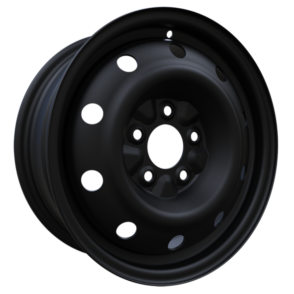 15" & 16" Black Steel Rims 5x114.3 – Escape, Explorer & Civic — 15x6 +39mm (71.5mm)