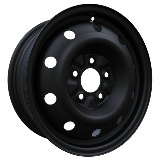 15" & 16" Black Steel Rims 5x114.3 – Escape, Explorer & Civic — 15x6 +39mm (71.5mm)