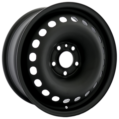16x6.5 5x110 black steel wheel - R&T Sales