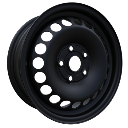 15x6 5x112 black steel wheel - R&T Sales