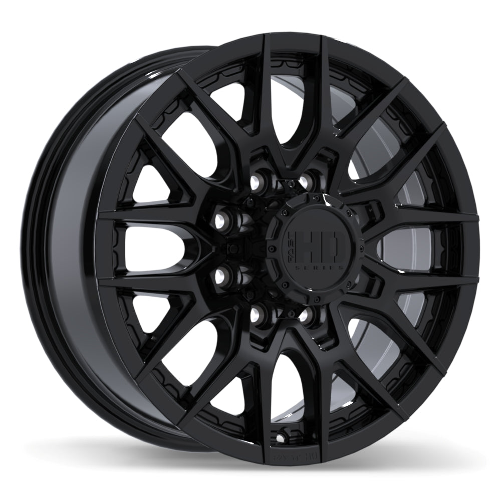 18" Fast HD Noctura Gloss Black Rims 8x165 — Gloss Black