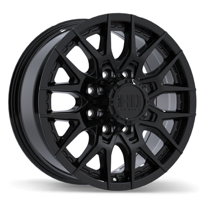 18" Fast HD Noctura Gloss Black Rims 8x165 — Gloss Black