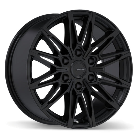 6x135, 6x139 Fast Nordik Satin Black Rims 18"