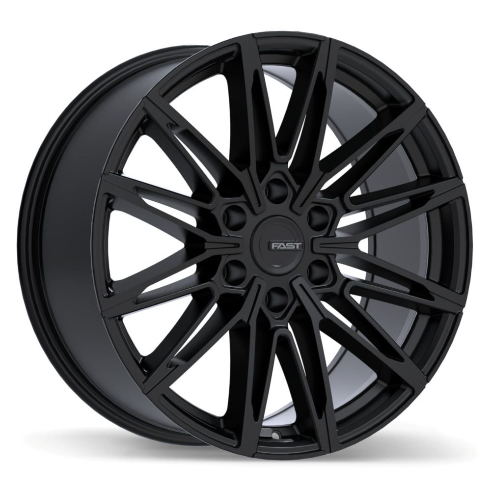 6x135, 6x139 Fast Nordik Satin Black Rims 20"