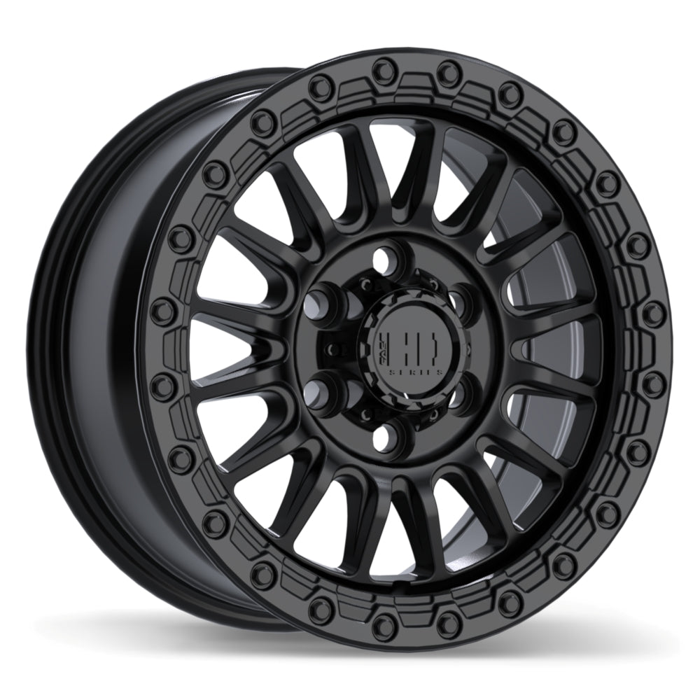 5x127, 6x135, 6x139 Fast Surge Satin Black Rims 17", 18" — 6-lug