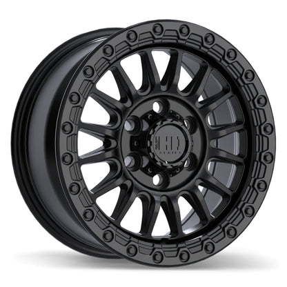 5x127, 6x135, 6x139 Fast Surge Satin Black Rims 17", 18" — 6-lug