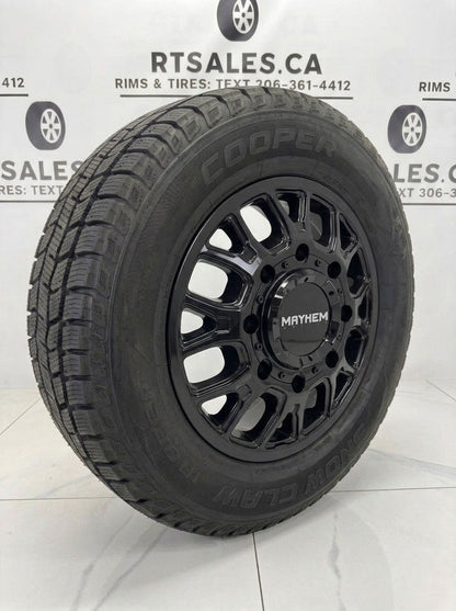 Cooper Snow Claw Winter Tires on 17" Mayhem Dually Rims 8x210 (Set of 6) - front wheel - R&T Sales