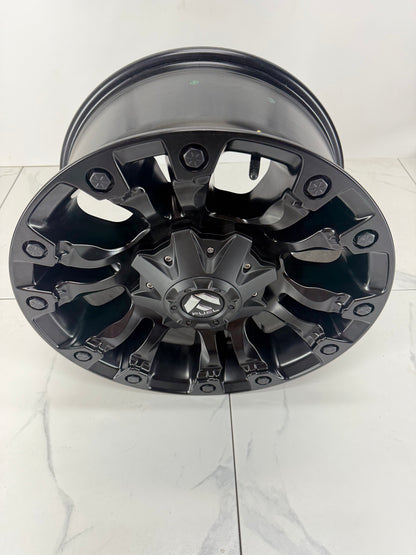 18x9 Fuel Vapor matte black rim 8x180 +20 — barrel and profile