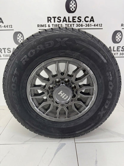 35x12.5R18 Winter Tires on 18" Fast Grit Rims 8x170