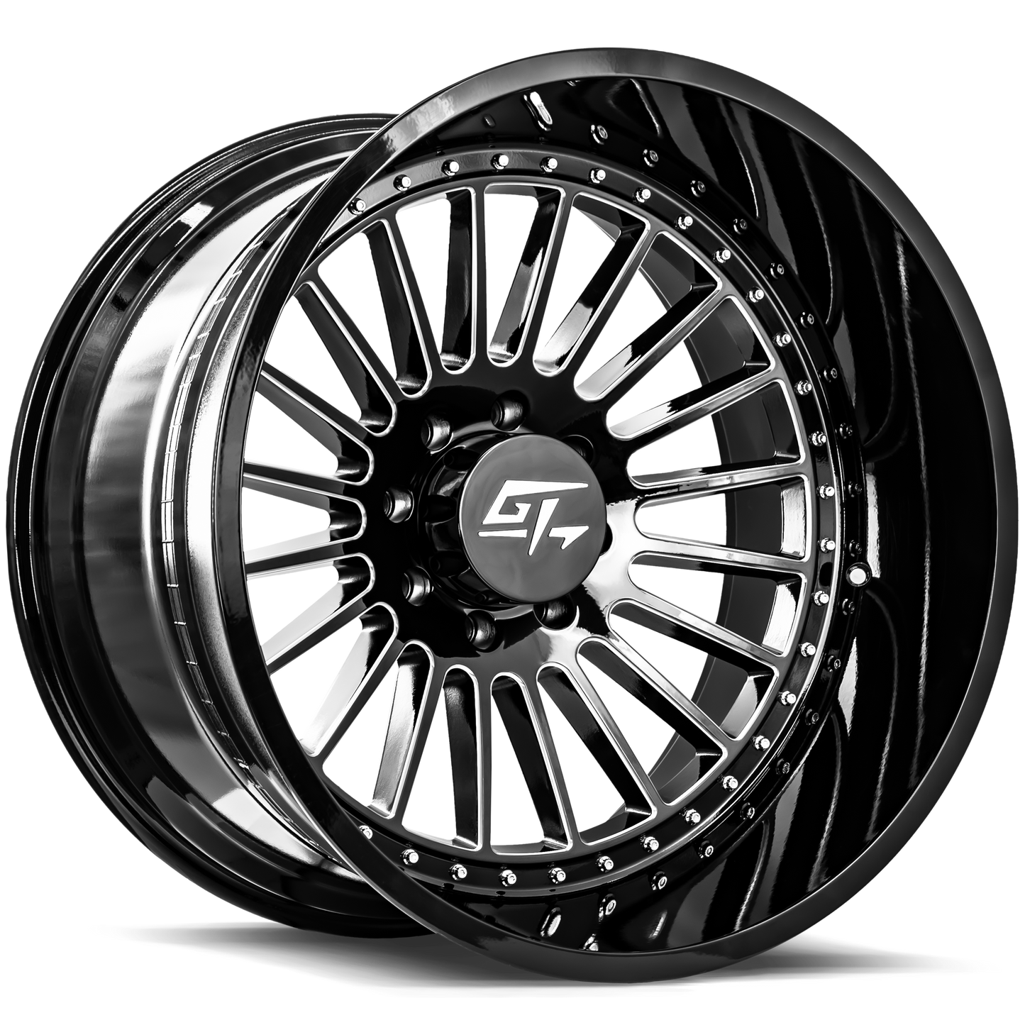 GT Off-Road Strike Gloss Black Milled 20x10 rim