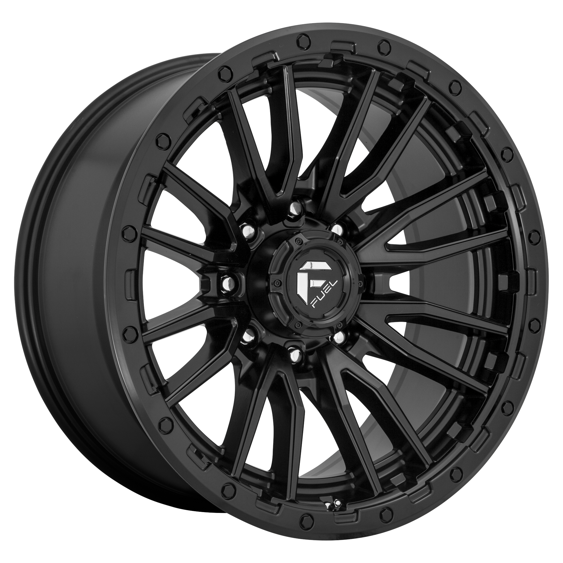 22x9 Fuel Rebel Rims 6x139.7 — Matte Black