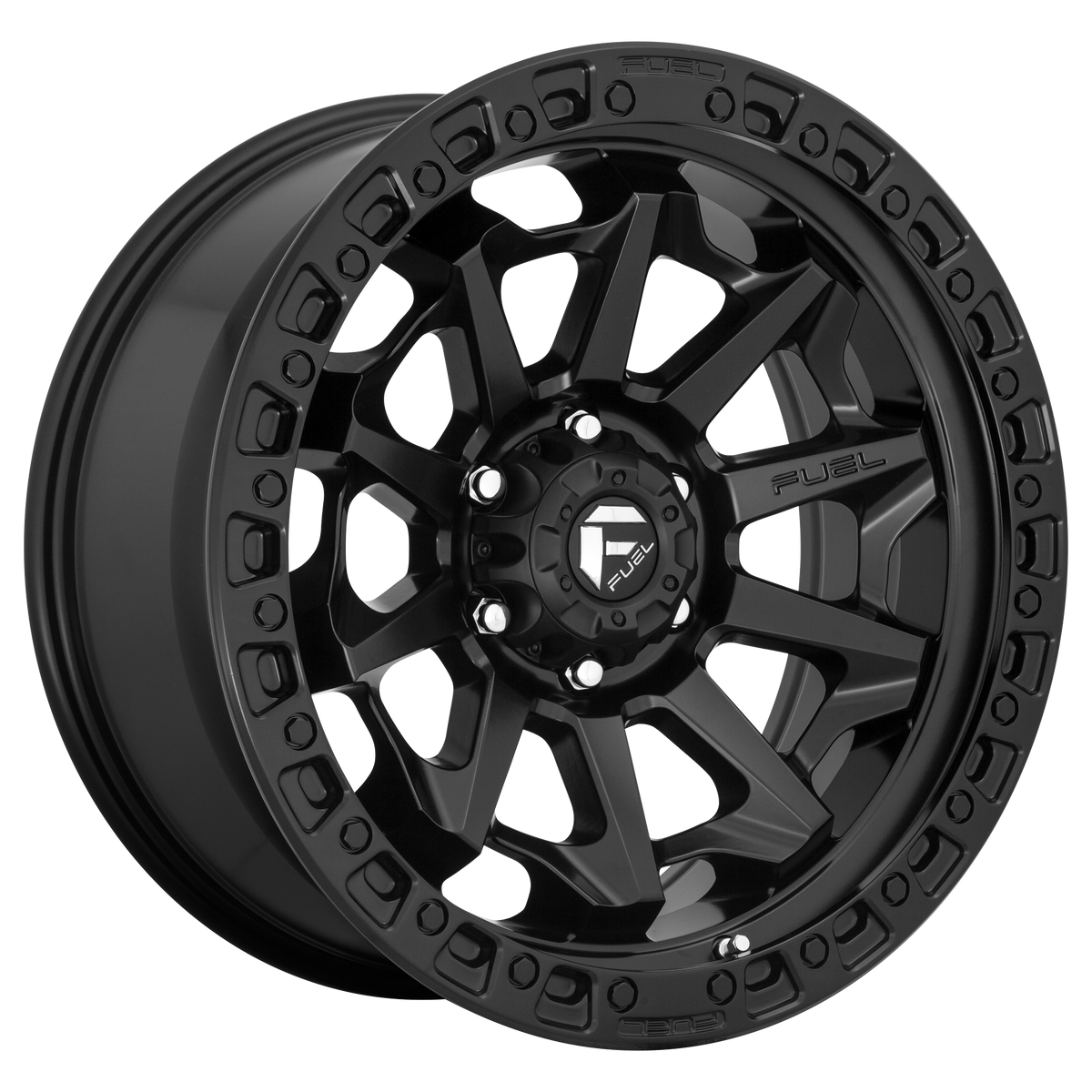 17x9 Fuel Covert Rims 5x127 — Matte Black