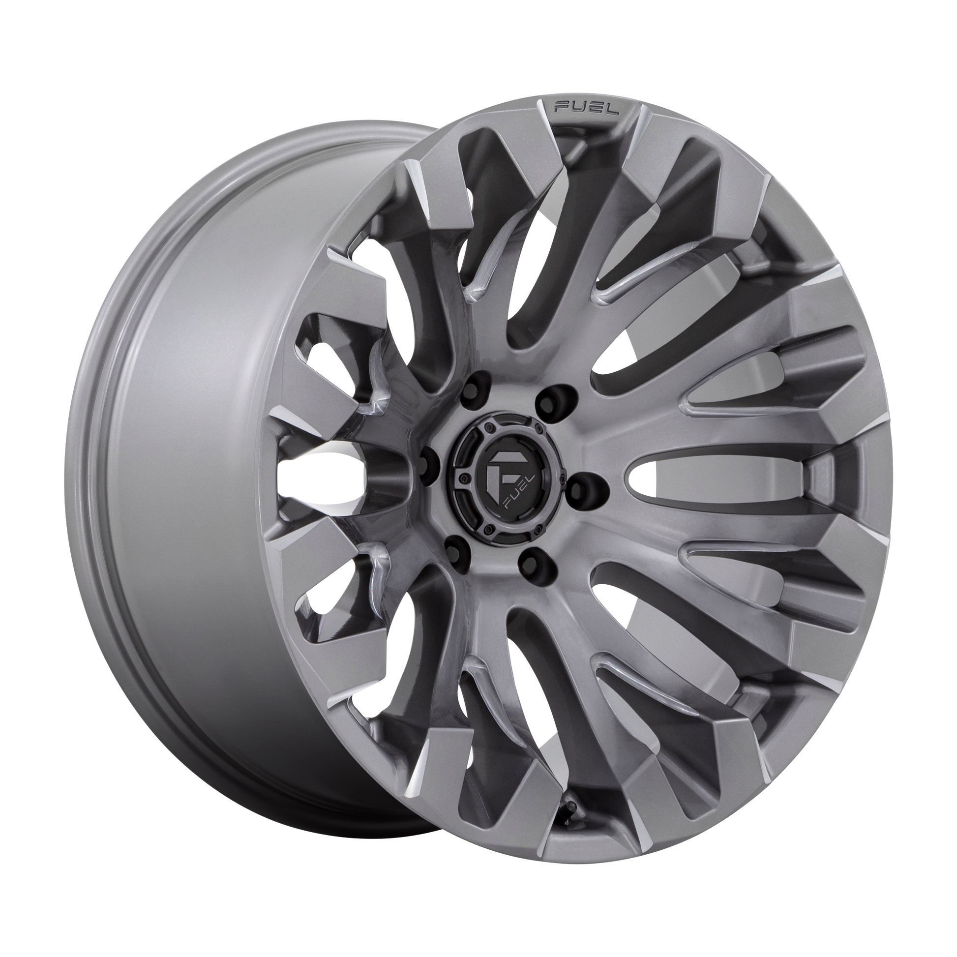 20x10 Fuel Quake Rims 6x135 — Platinum