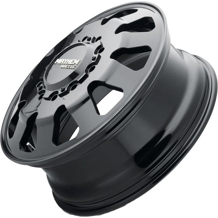 22" Mayhem Challenger 8181 Gloss Black Dually Rims 10x225