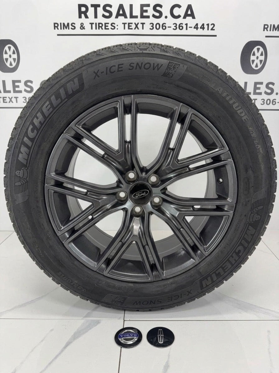Michelin X-Ice Snow Winter Tires on 17" Replica R222 Rims 5x108