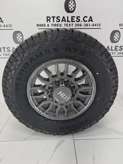 Sailun AT2 Tires on 17" Fast Grit Rims 8x165