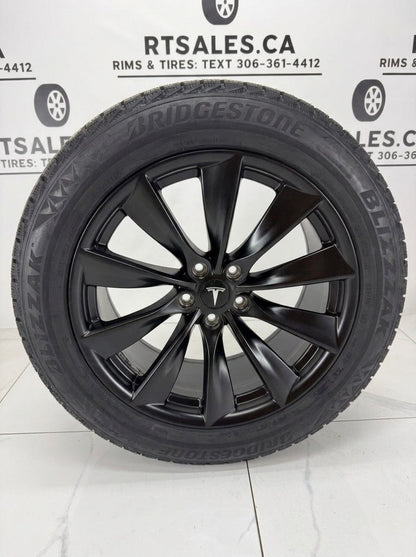 Bridgestone Blizzak Icepeak Winter Tires on 18", 19" & 20" R241B Tesla Rims 5x114.3 - R&T Sales