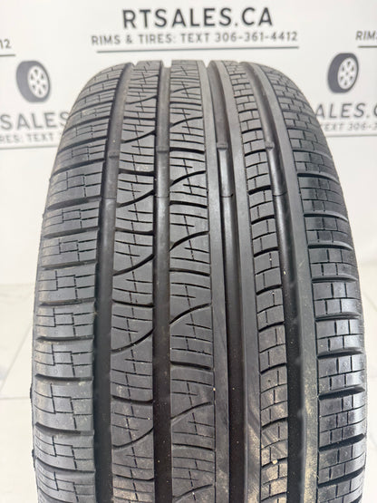 Tread close-up of the Pirelli Scorpion Verde all season 285/45R22 takeoff tire
