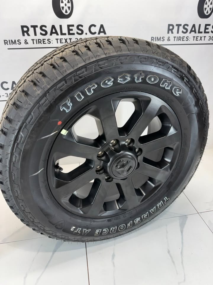 LT 285/60/20 Firestone Transforce AT2 tires on 20" Ram 2500/3500 rims 8x165 (Takeoffs) - R&T Sales
