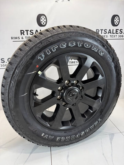 LT 285/60/20 Firestone Transforce AT2 tires on 20" Ram 2500/3500 rims 8x165 (Takeoffs) - R&T Sales