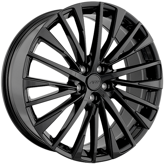21x8 Replica 423 Gloss Black Rims 5x114.3 — Gloss Black