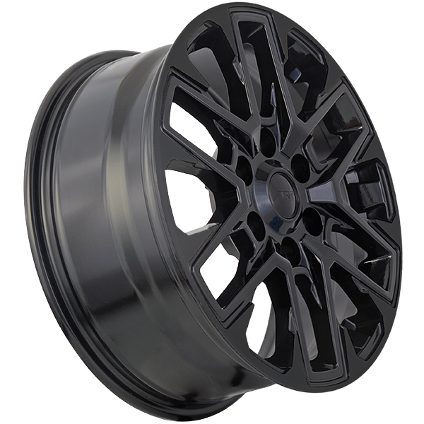 Replica R409 Gloss Black rim 6x139 for Ford Bronco & Ranger, side view
