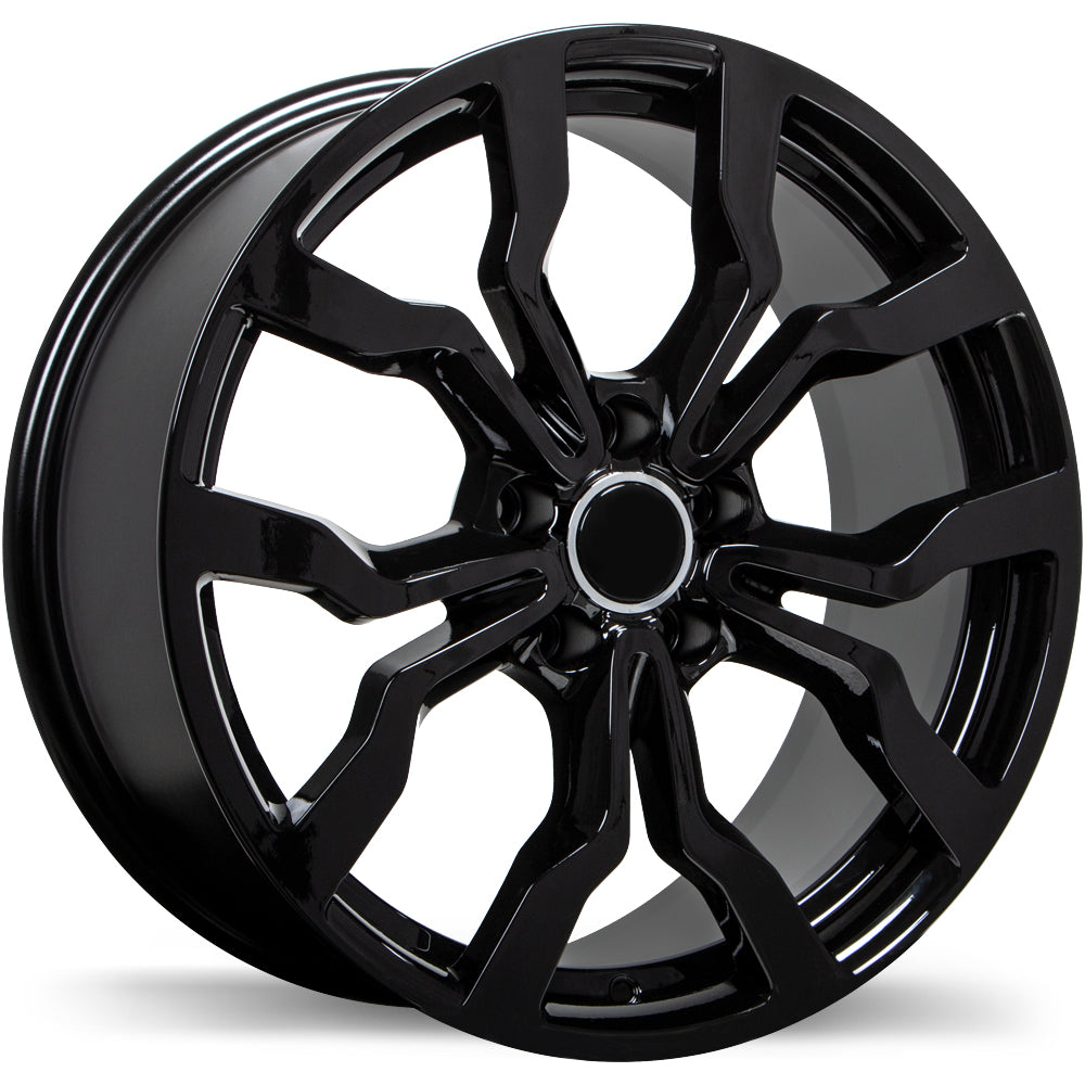 19x8.5 Replika R152A Gloss Black Rims 5x112 – Audi S5, S6 & A5 Sportback — Gloss Black