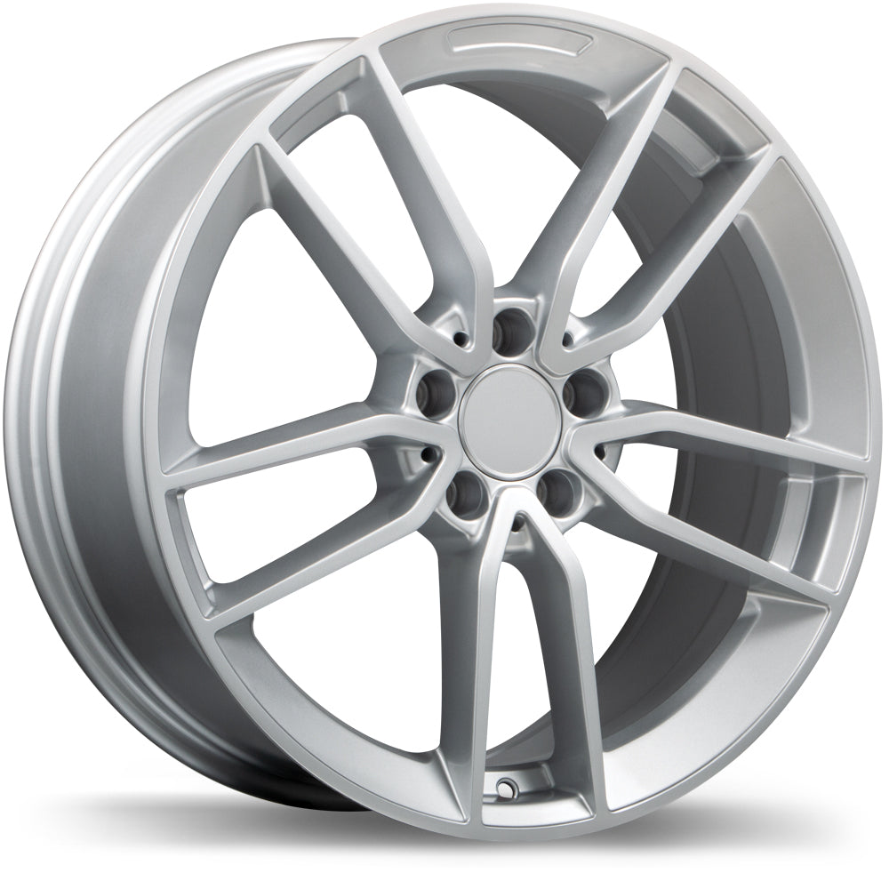 19x8 Replika R234 Gloss Silver Rims 5x112 – Audi A4 Allroad, Mercedes GLC300 & EQE 350 SUV — Gloss Silver