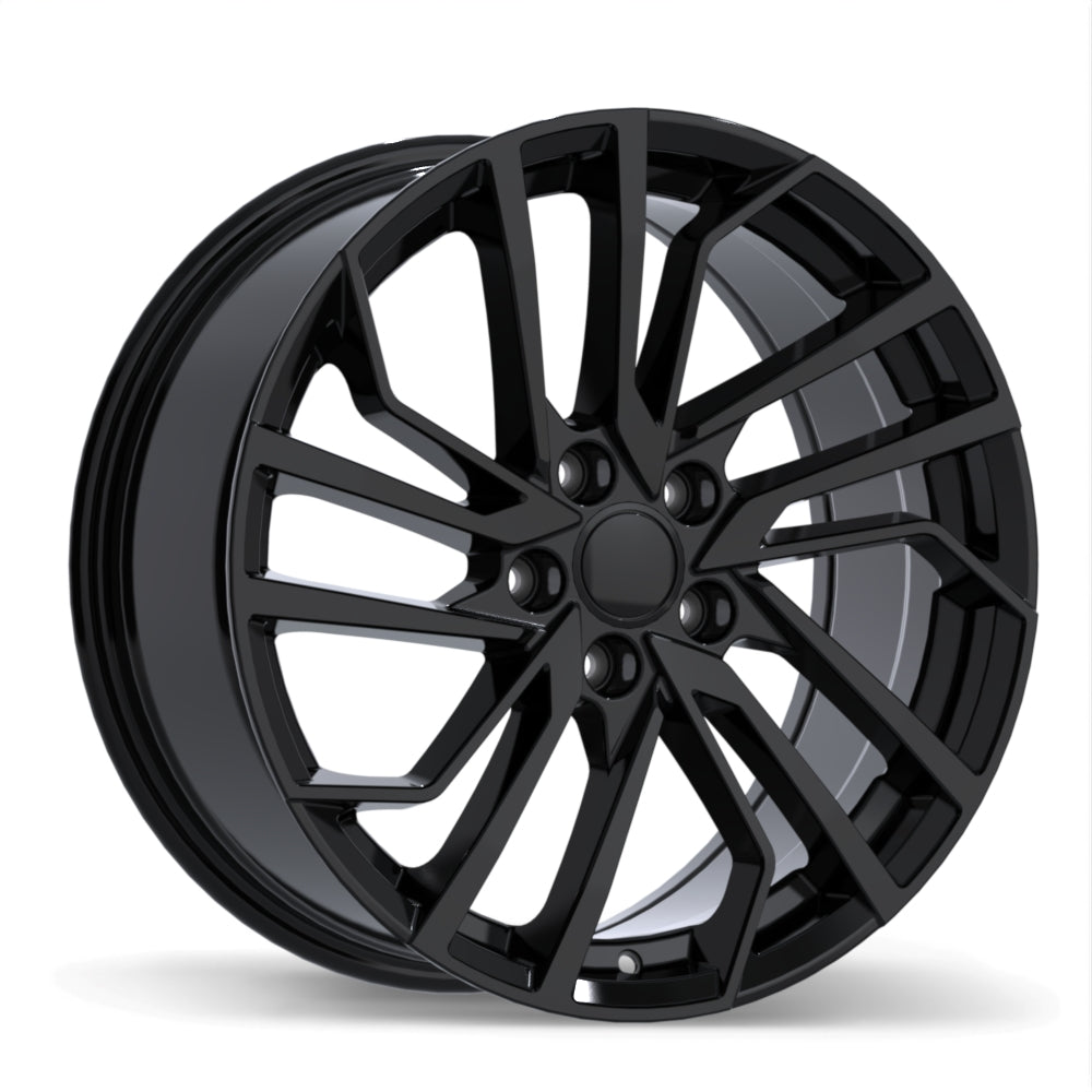 18x8 Replika R274 Gloss Black Rims 5x112 – Audi Q5, A4 & VW Passat — Gloss Black