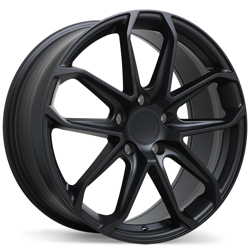 20" Replika R276 Satin Black Rims 5x130 – Porsche Macan EV — Satin Black
