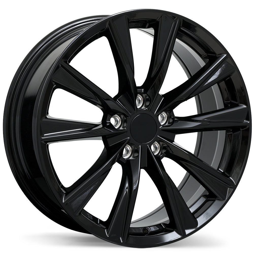 18" & 19" Replika R284 Gloss Black Rims 5x114.3 — Gloss Black