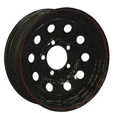 15" & 16" Rimex Black Modular Trailer Wheels 5x114.3, 8x165.1 — 15x6 · 5x114.3