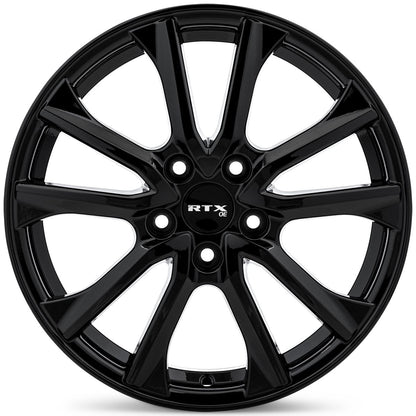 RTX Arai Gloss Black rim angle view
