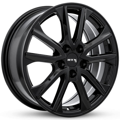 RTX Arai Gloss Black rim front view