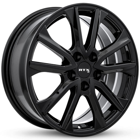 RTX Arai Gloss Black rim front view
