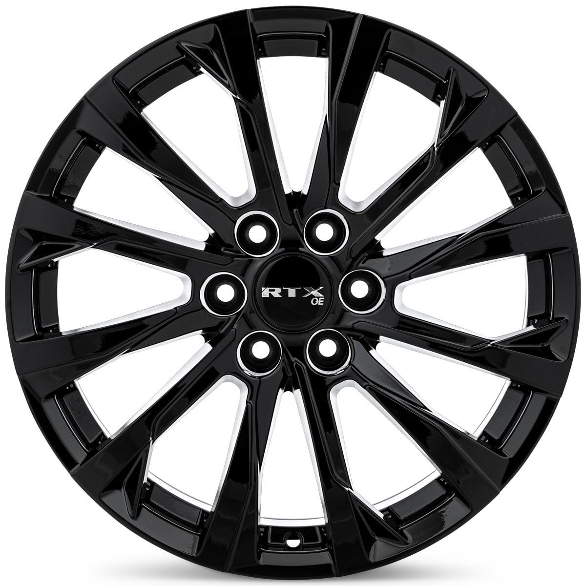 RTX GM03 Gloss Black rim angle view