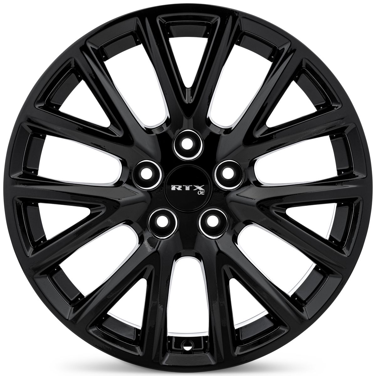 RTX GM06 Gloss Black rim angle view