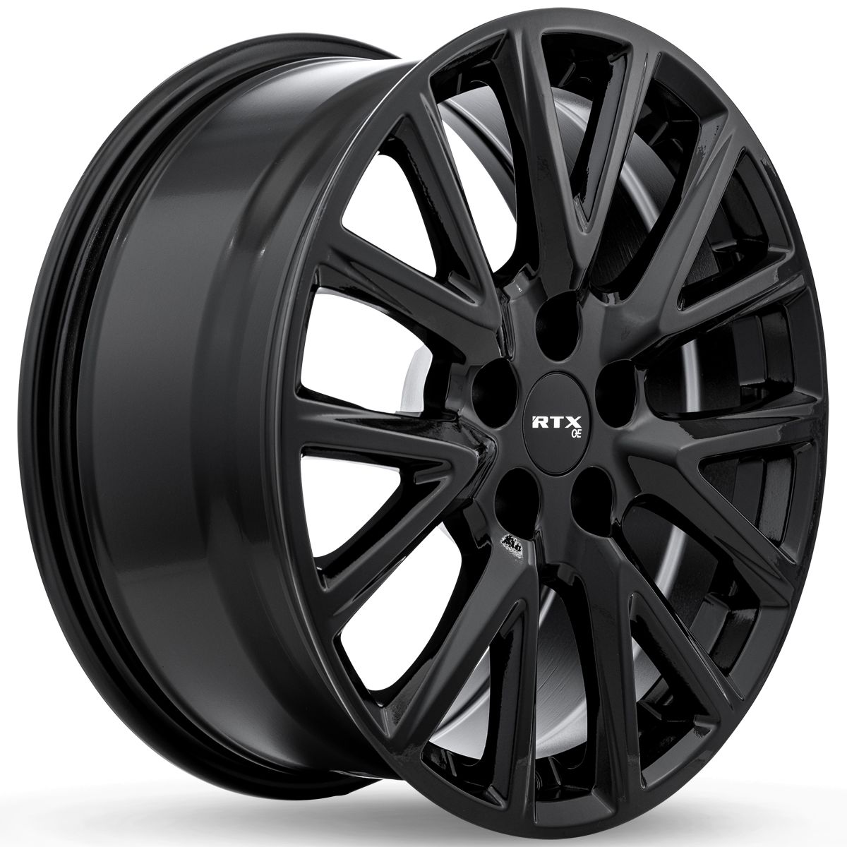 RTX GM06 Gloss Black rim detail view
